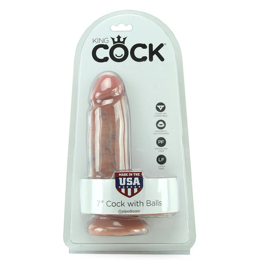 King Cock - Pene de 18 cm con testículos en carne