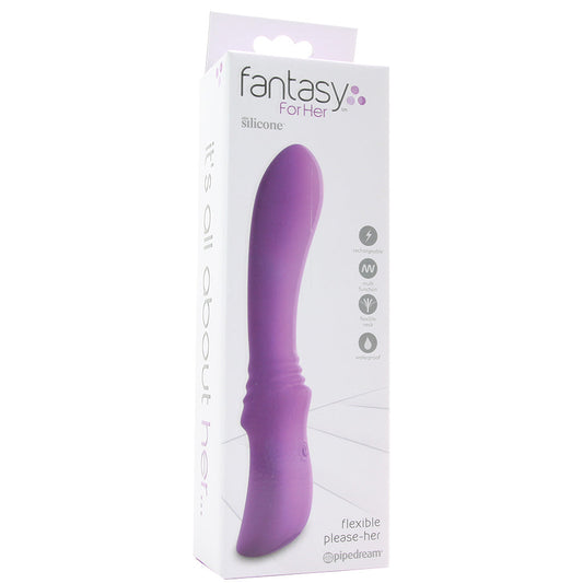Vibrador flexible para complacerla en morado de Fantasy For Her