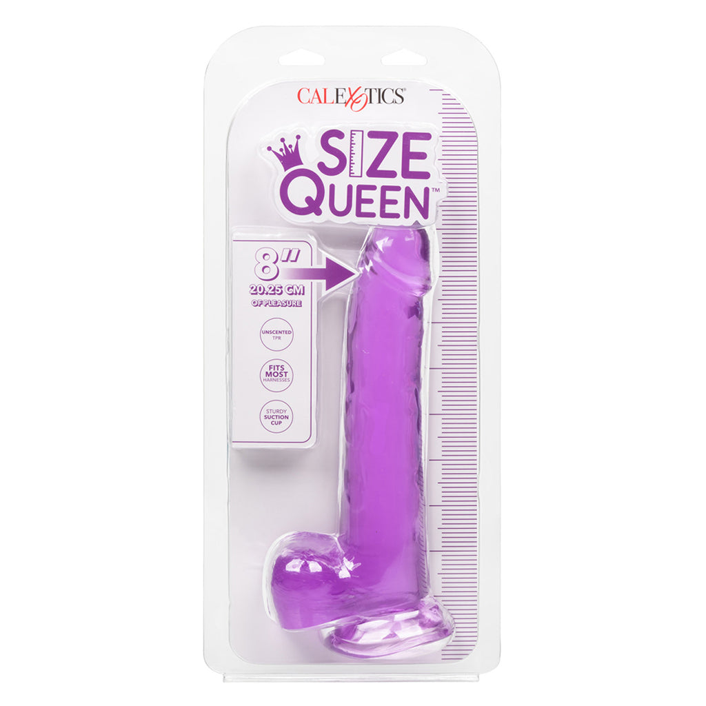 Dildo de gelatina tamaño Queen de 6 pulgadas en verde azulado
