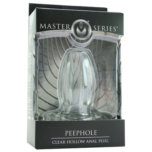 Peephole Clear Hollow Anal Plug