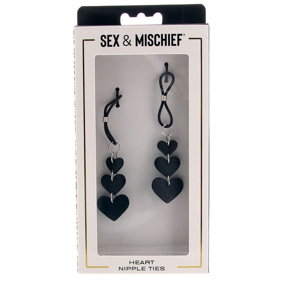 Sex & Mischief Heart Nipple Ties