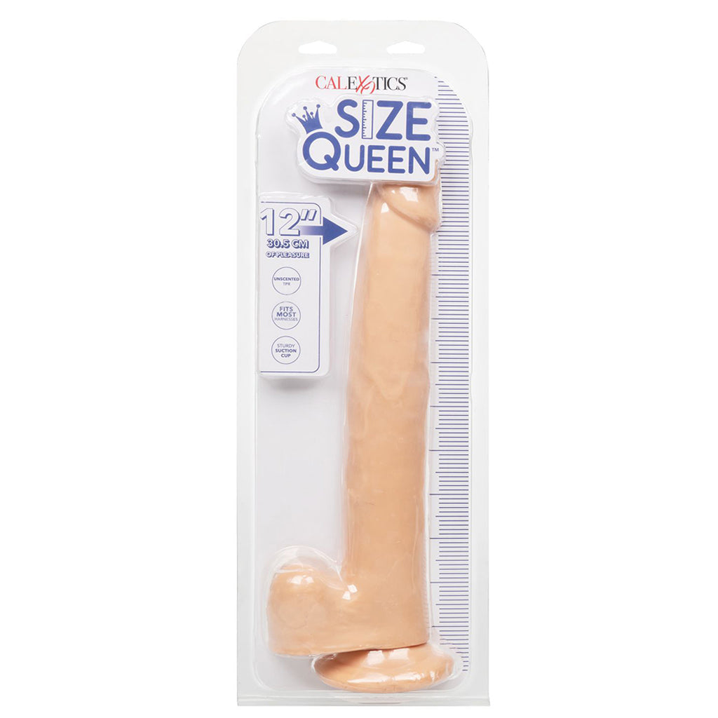 Dildo de gelatina tamaño Queen de 6 pulgadas en verde azulado