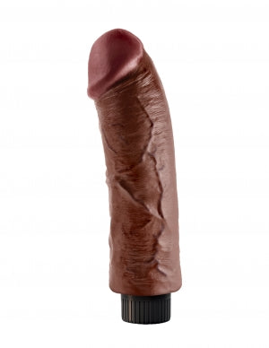Pene King Cock transparente de 8" con testículos