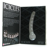 Icicles No. 66 Glass Dildo in Clear - Tasteful Desires Adult Shop