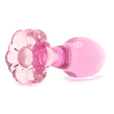 Icicles No. 48 Hand Blown Glass Butt Plug in Pink - Tasteful Desires Adult Shop