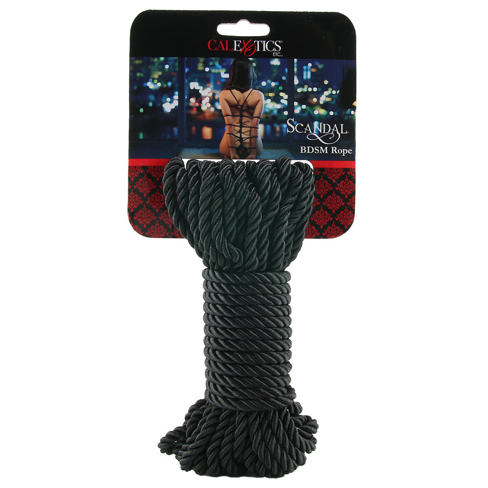 Scandal Black BDSM Rope - Tasteful Desires Adult Shop