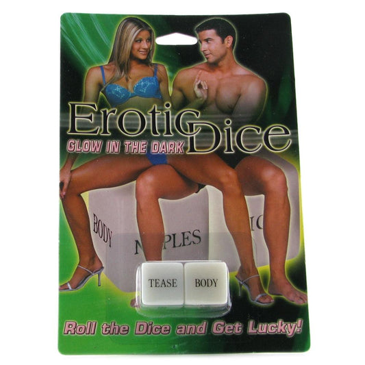 Glow in the Dark Erotic Dice - Tasteful Desires Adult Shop