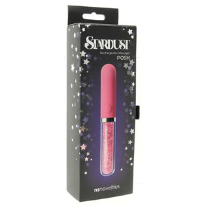 Stardust Posh Rechargeable Glass Vibe in Pink - Tasteful Desires Adult Shop
