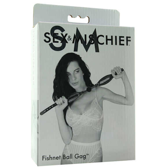 Sex & Mischief Fishnet Ball Gag - Tasteful Desires Adult Shop