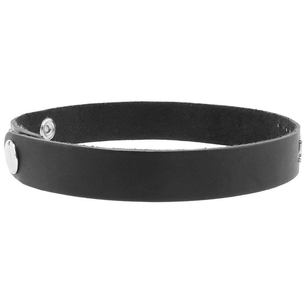 F**k Me Leather Word Band Collar - Tasteful Desires Adult Shop