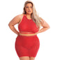 Midnight Sun 2pc Red Skirt Set - OSXL - Tasteful Desires Adult Shop